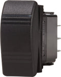 Blue Sea Systems Contura III Water Resistant SPDT (On)-Off-(On) Rocker Switch - Gray or Black