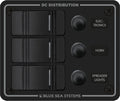 Blue Sea Systems 8374 Contura Switch Water-Resistant Panel, 3 Position, Black