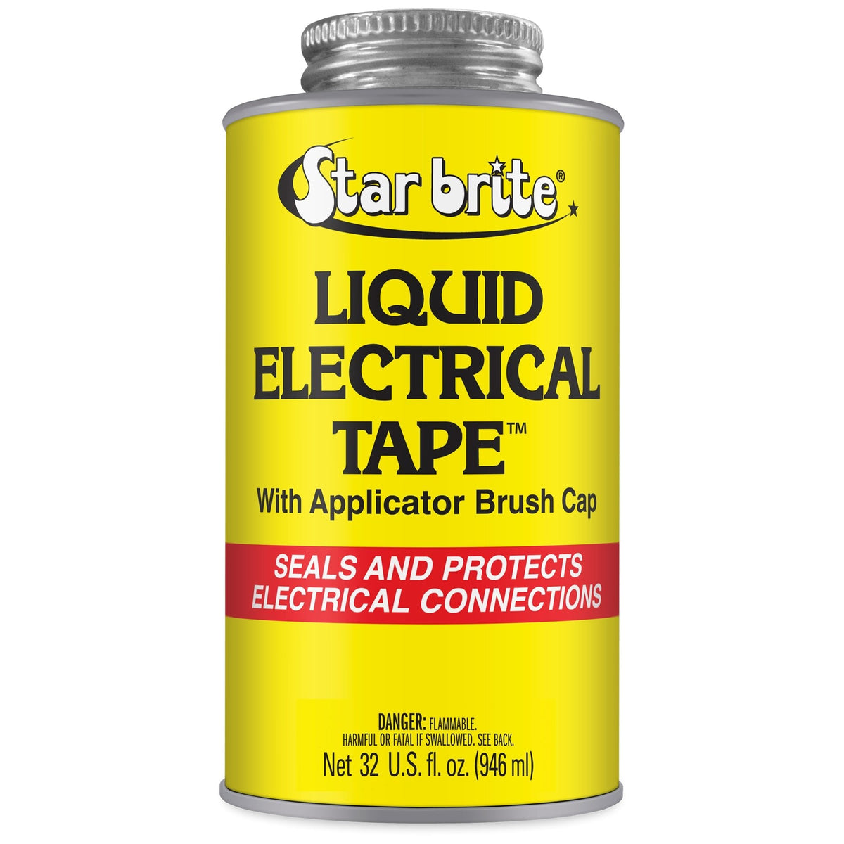 Star brite Liquid Electrical Tape, Black 1 oz Tube, Waterproof UV-Resistant Sealant