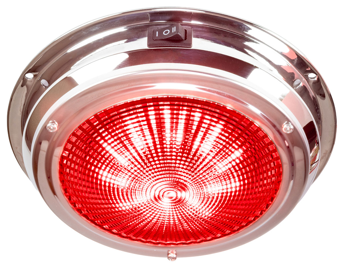 Sea-Dog 400354-1 Stainless Steel LED Day/Night Dome Light, 12 Volt Universal Fit Boat Cabin Light
