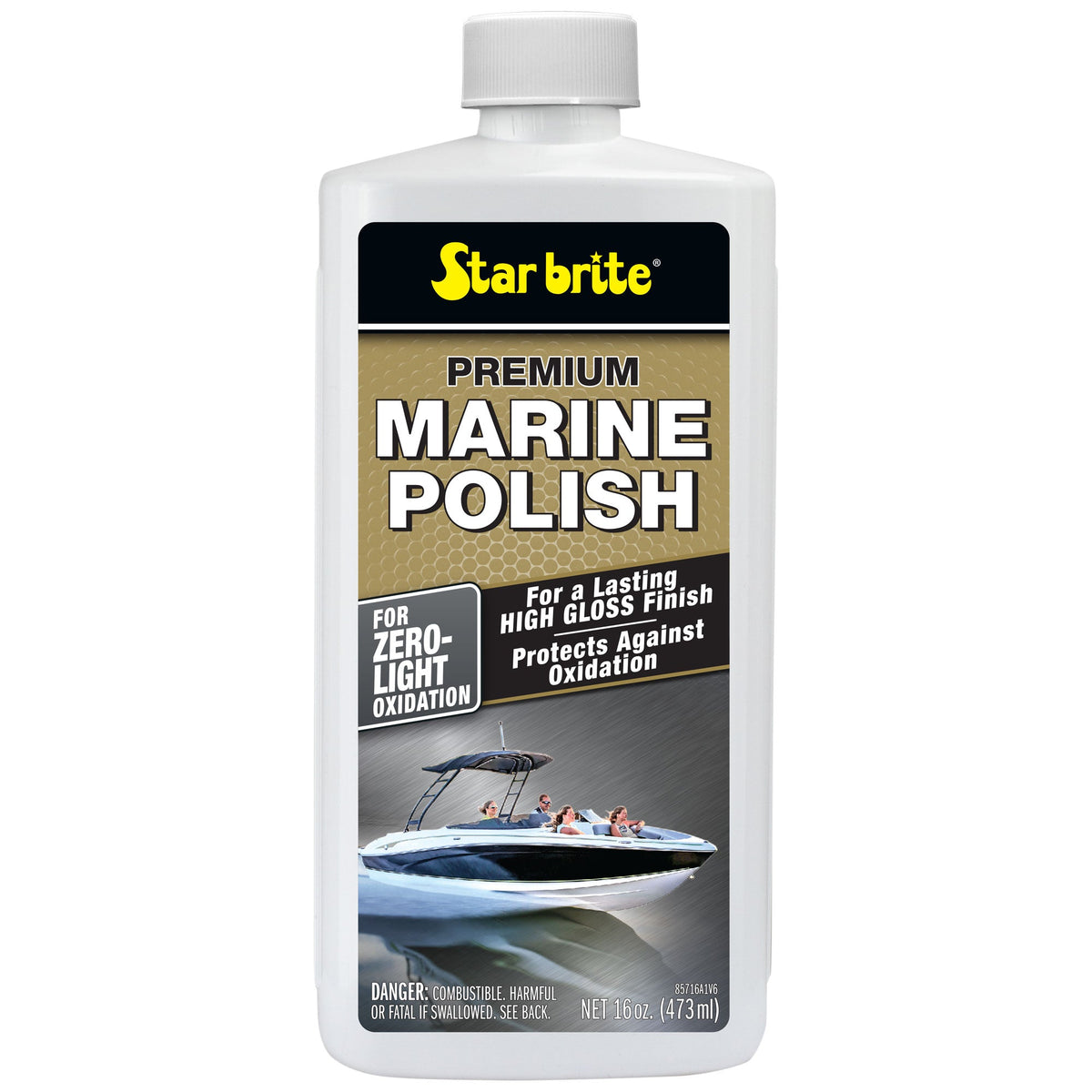 Star brite Premium Marine Wax - 32 oz UV Protection for Fiberglass, Metal, Glass and Painted Surfaces