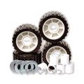 Tie Down Engineering 86419 Black 5 Inch PVC Ribbed Wobble Roller Kit, 7/8 In and 1-1/8 In Shafts