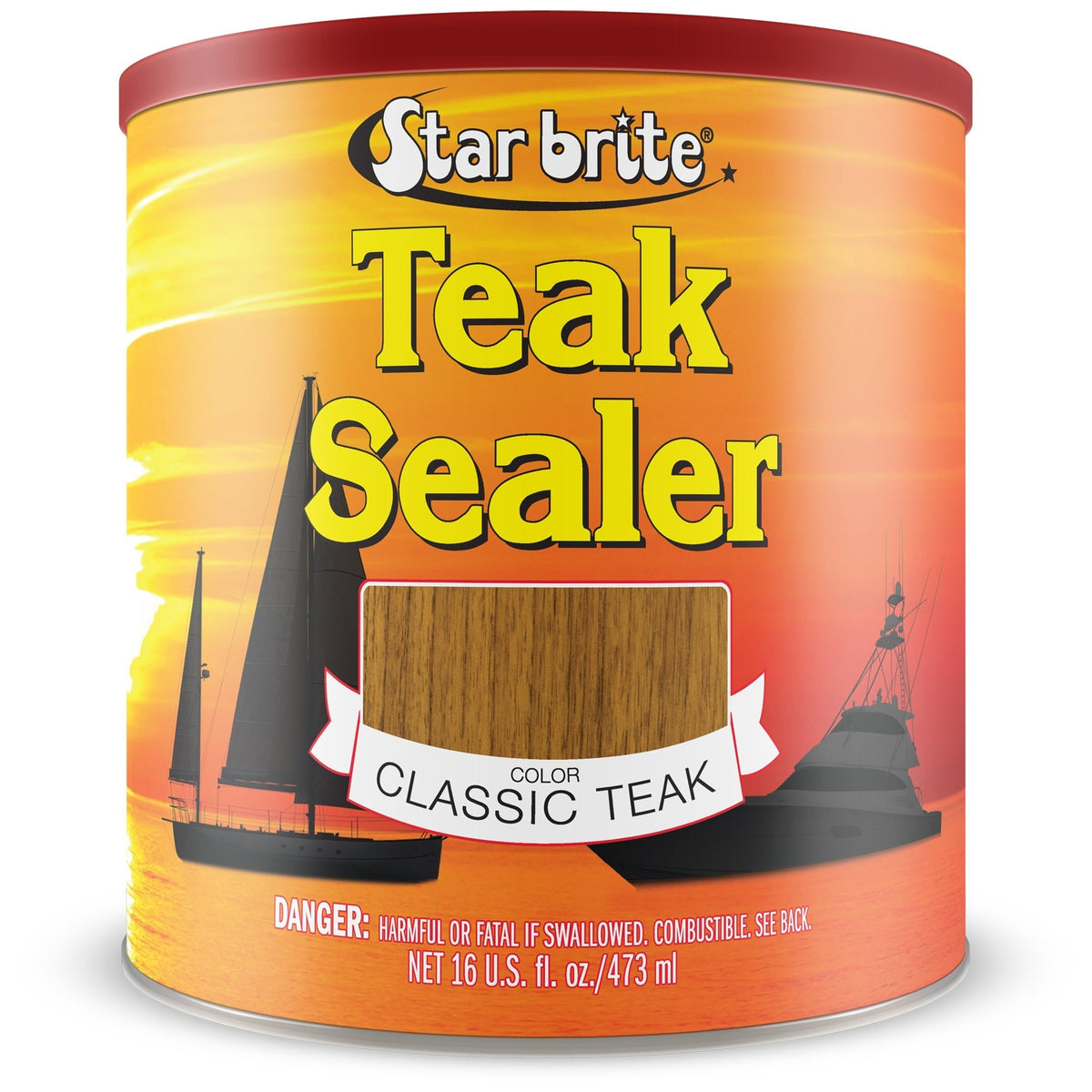 Star brite Classic Teak Sealer, 16 oz, No-Drip One-Coat Teak Wood Protection
