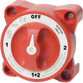 Blue Sea Systems 9001E e-Series Battery Switch, 4 Position Selector, 32V DC 325A, Red