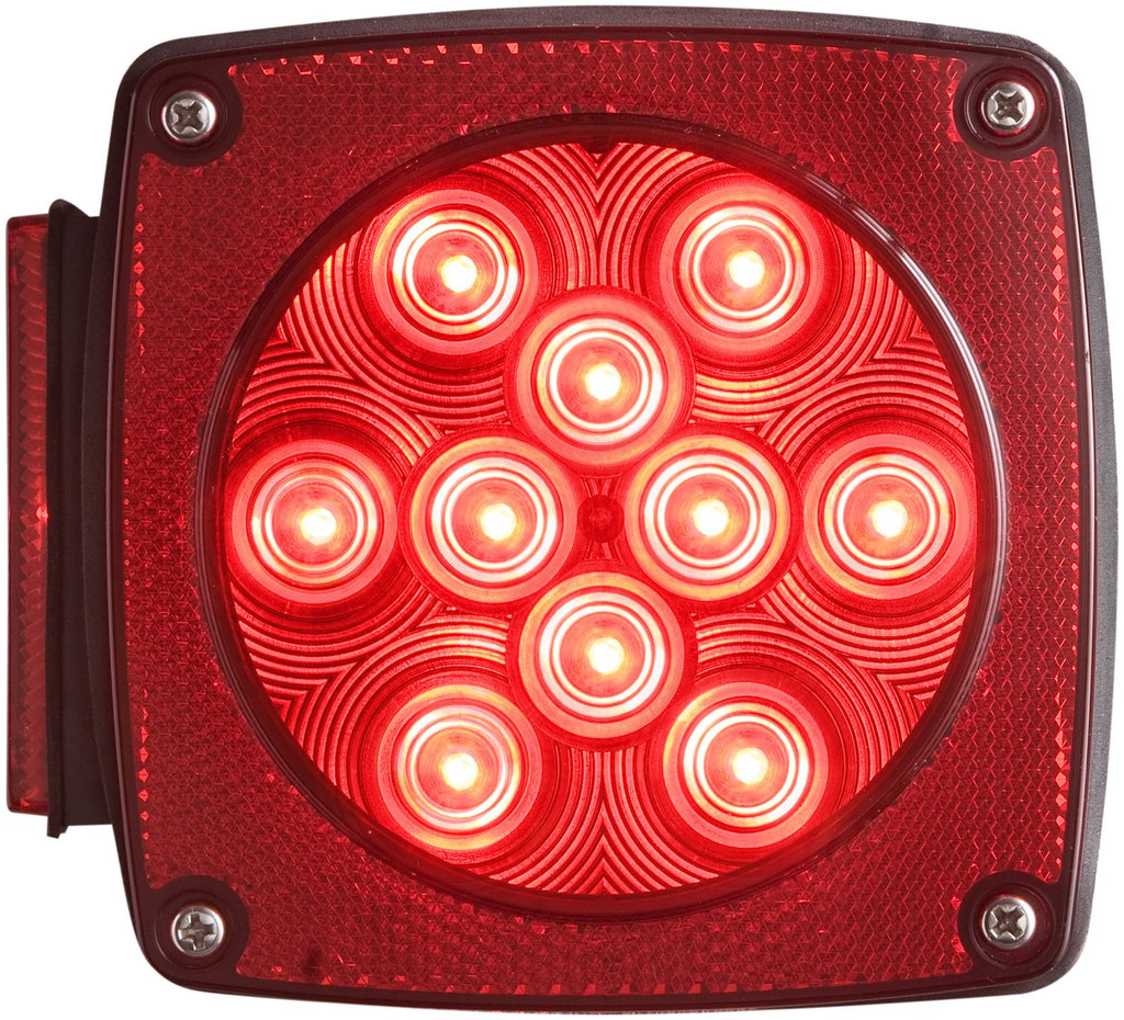 Optronics LED Trailer Tail Lights - Passenger & Driver Side, Red Lens
