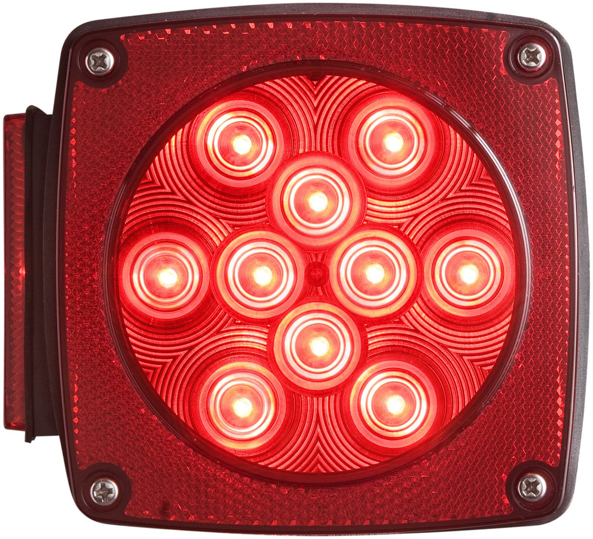 Optronics LED Trailer Tail Lights - Passenger & Driver Side, Red Lens