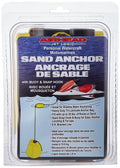 Airhead PWC Sand Anchor & Buoy, 6 ft. Rope, Yellow, Holds 35 lbs of Sand or Rock