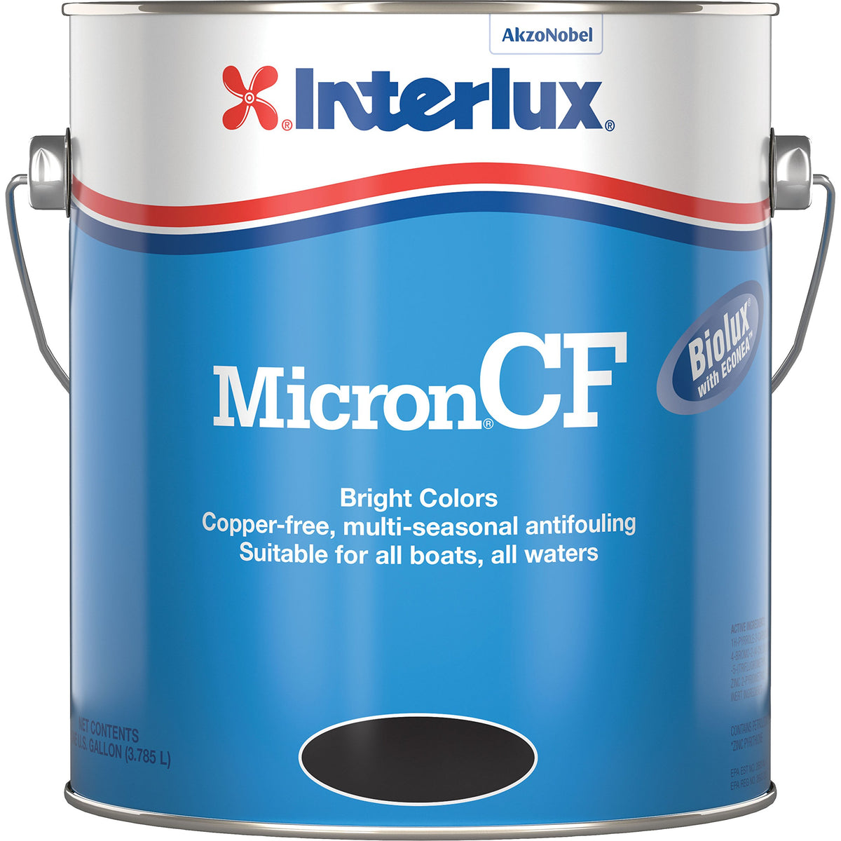 Interlux Micron CF Ablative Antifouling Bottom Paint, Black, Gallon (5608694)