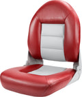 Tempress NaviStyle High Back Folding Boat Seat, Red/Gray, Model 54911