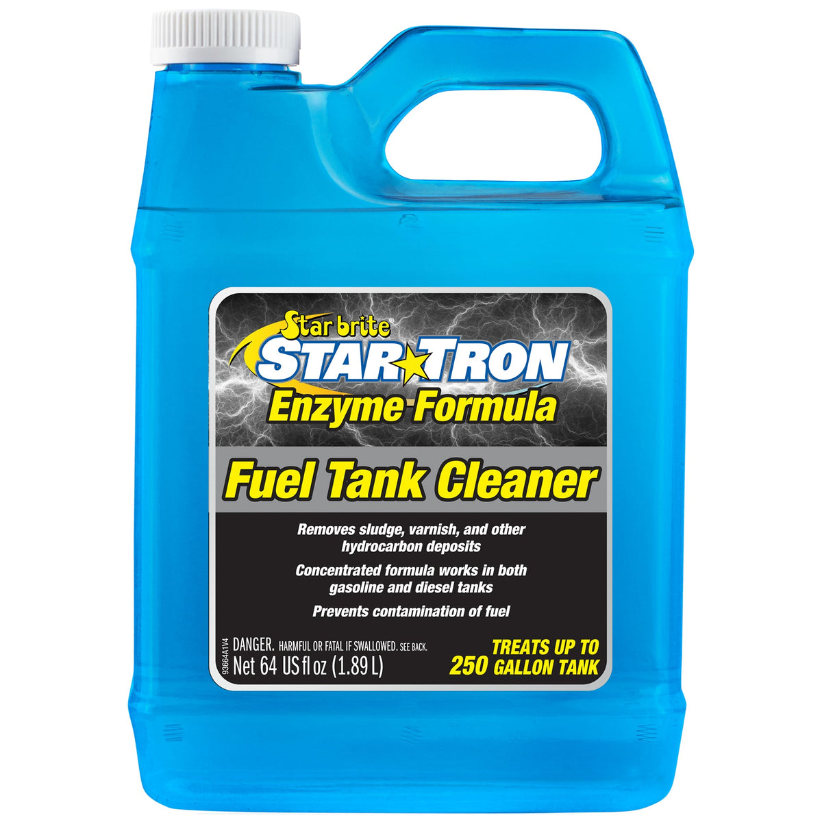 Star brite Star Tron Fuel Tank Cleaner, 64 oz, Enzyme-Based Formula for Gasoline and Diesel Tanks