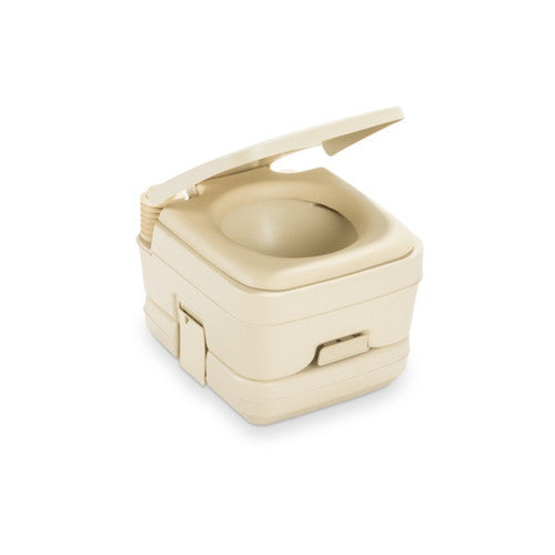Dometic Sanitation SeaLand 964 Portable Toilet, 2.5 Gallon Holding Tank, Parchment