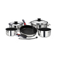 Magma 10-Piece Non-Stick Nesting Cookware Set, 18-10 Stainless Steel, Induction Compatible A10-366-2-IND