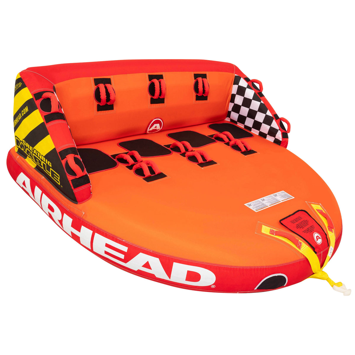 Airhead Great Big Mable 4 Person Towable Tube for Boating with Dual Tow Points