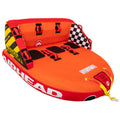 Airhead Super Mable AHT2223SM 3 Person Chariot-Style Towable Tube for Boating, Orange