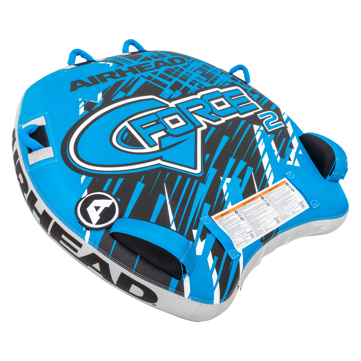 Airhead G-Force 2 Rider Towable Tube with Stabilizer Fins, AHT2GF