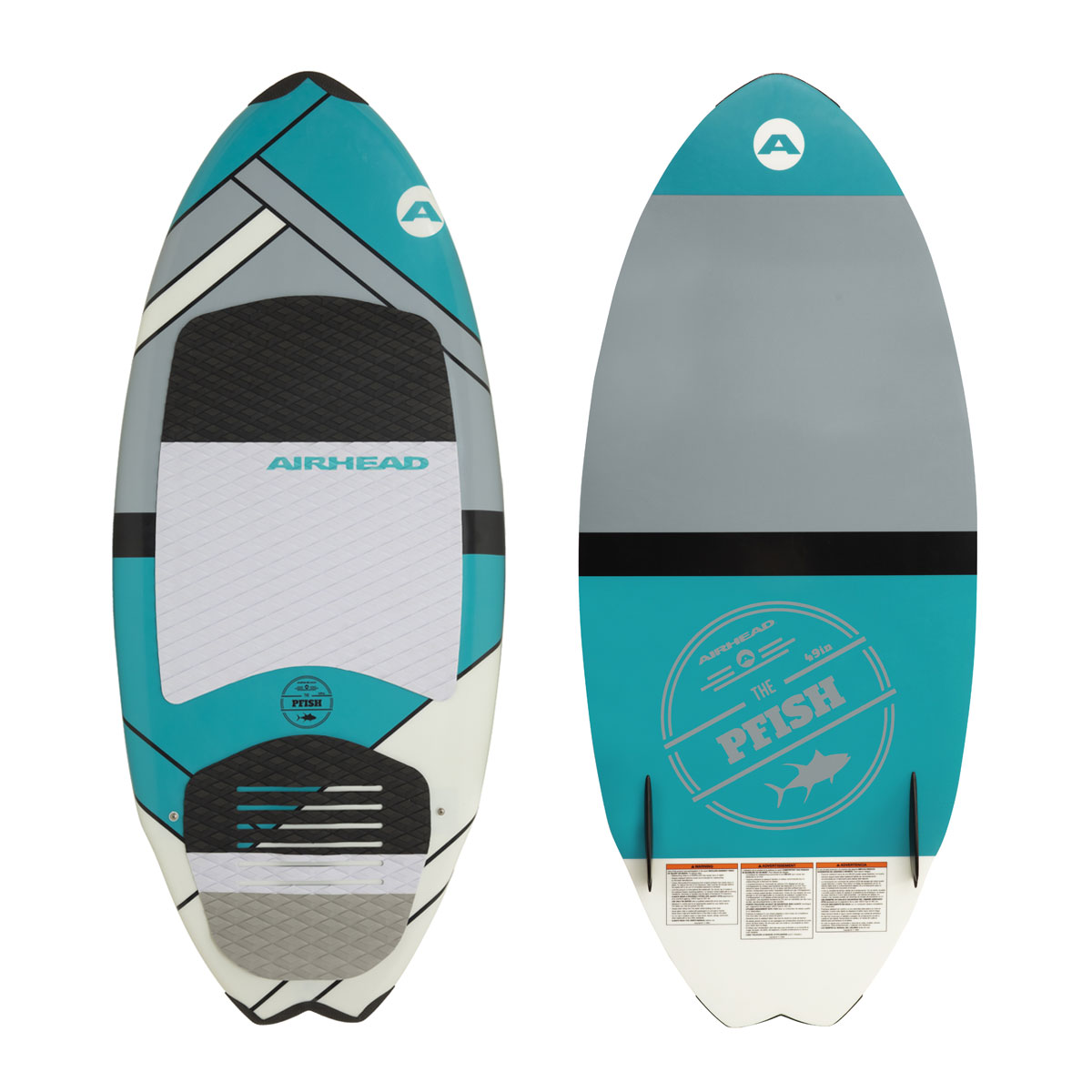 Airhead Pfish Wakesurf Board, Fiberglass Skim-Style Board for Riders up to 175 Pounds