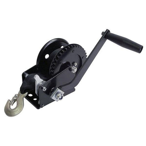 Attwood Trailer Winch 11149-4, 1200 lb Capacity, 4.1:1 Gear Ratio, 2 Inch x 20 Foot Nylon Strap
