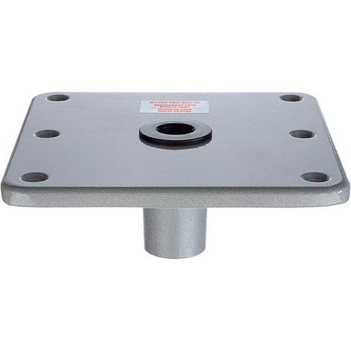 Attwood SP-67749 Swivl-Eze Lock'N-Pin Aluminum 7 x 7 Inch Pedestal Base, 3/4-Inch Pin