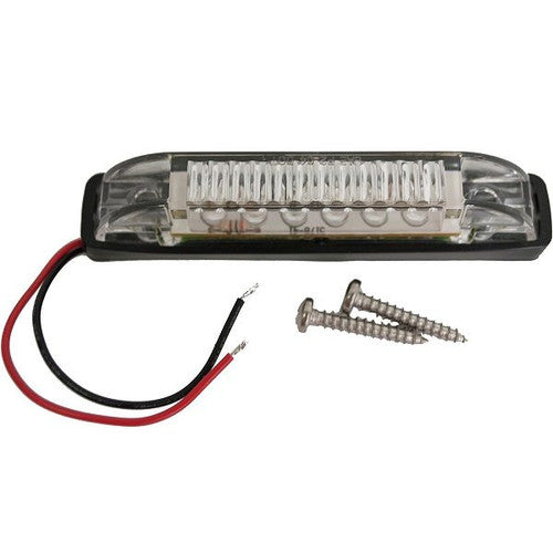 Attwood 4 Inch LED Utility Light 6355W7, 6 White LEDs, 12 Volt Waterproof Boat Interior Light