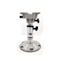 Attwood 2385405 LakeSport Seat Pedestal, 12-1/2 to 15-1/2 Inch Manual Adjustable Height, J-Slot Mount