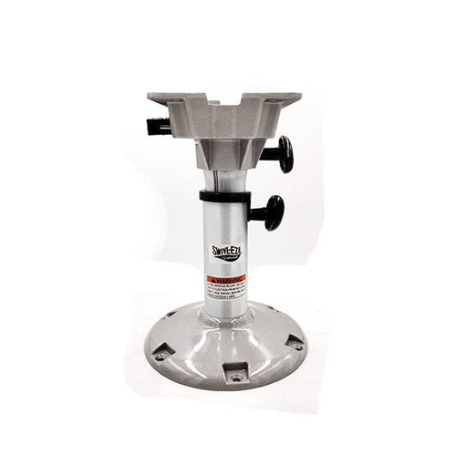 Attwood 2385405 LakeSport Seat Pedestal, 12-1/2 to 15-1/2 Inch Manual Adjustable Height, J-Slot Mount