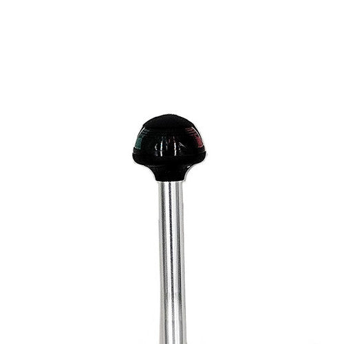 Attwood 5091-14-7 Bi-Color Stowaway Pole Light, 14 Inch Angled Aluminum Pole