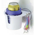 Boatmates Marine Drink Holder Plus, Compact Suction Cup Organizer with Lure and Plier Storage