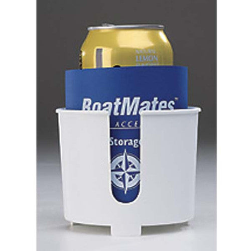 Boatmates Drink Holder with Koozie - Marine Cup Holder, Suction Cup or Screw-Mount, Single or 2-Pack