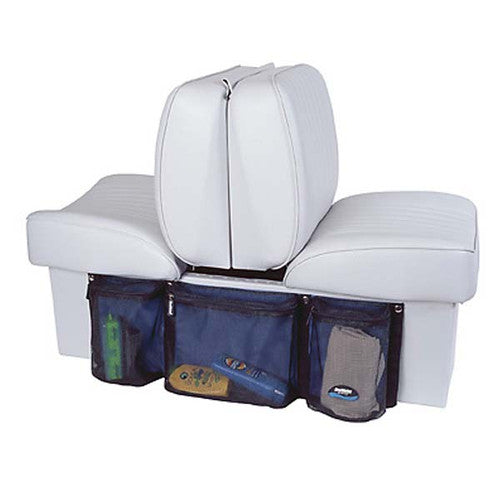 Boatmates Back to Back Boat Lounge Seat Organizer, Black Mesh, 9.5 x 29 x 3 Inch