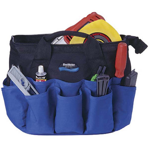 Boat Mates Widemouth Tool Tote 3143-4, 20 Exterior + 11 Interior Pockets, 16 x 8.5 x 12 Inches
