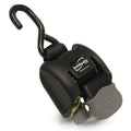 BoatBuckle Retractable Ratchet Bow Tie-Down F14220, 2 Inch x 14-43 Inch, 2500 lb Capacity, Black