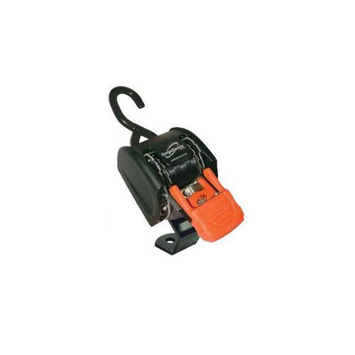 CargoBuckle Mini Retractable Ratchet Tie-Down, 1 Inch x Up to 72 Inch, 2-Pack (F103745)