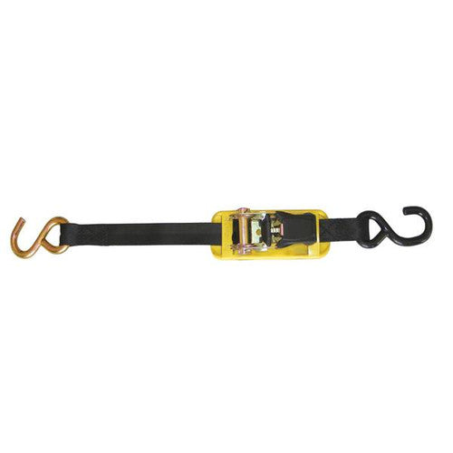 Boat Buckle Pro Ratchet Transom Tie-Down Straps, 1 Inch x 3 Feet, 1200 lb Break Strength, 2-Pack
