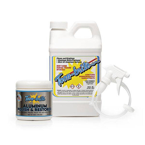 Toon-Brite Pontoon & Aluminum Boat Cleaner and Polish Care Kit, BC1000