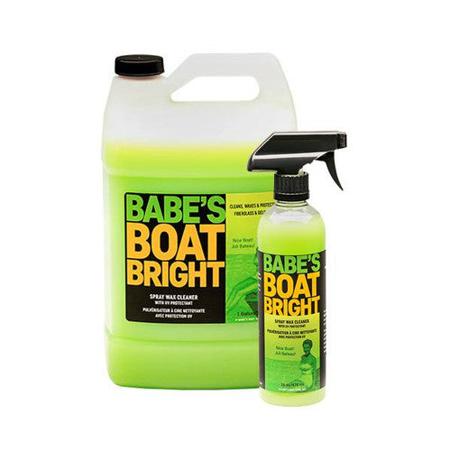 Babe's Boat Care Boat Bright Spray Wax Cleaner - Available in 16 oz and 1 Gallon