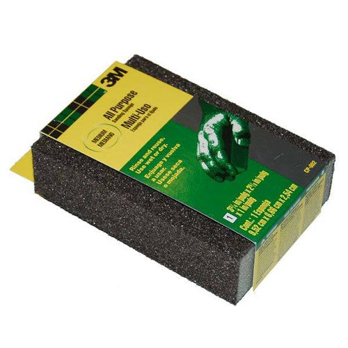 3M Contour Sanding Sponge - Wet/Dry Flexible Sanding Sponge, Fine to Super Fine Grit, 4.5" x 5.5"