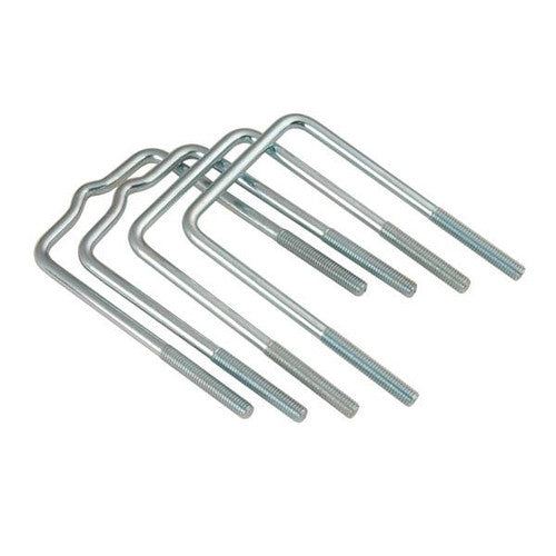 CE Smith 11416 U-Bolt Kit - Straight & Formed Square U-Bolts, 3/8 x 3-1/2 x 6 Inch, Fits Trailer Frames up to 3 In W x 5-1/4 In H