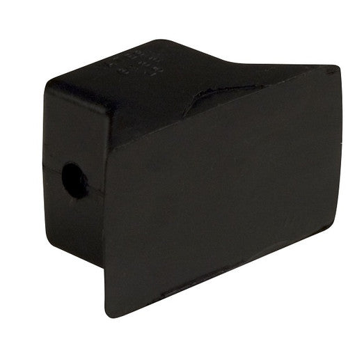 CE Smith 29553 Jon Boat Bow Stop, 3 x 3 Inch Black Natural Rubber Block for 3/4 Inch Shaft