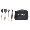 Magma 5 Piece Cooking Utensil Set CO10-232, Silicone and Stainless Steel with Storage Case