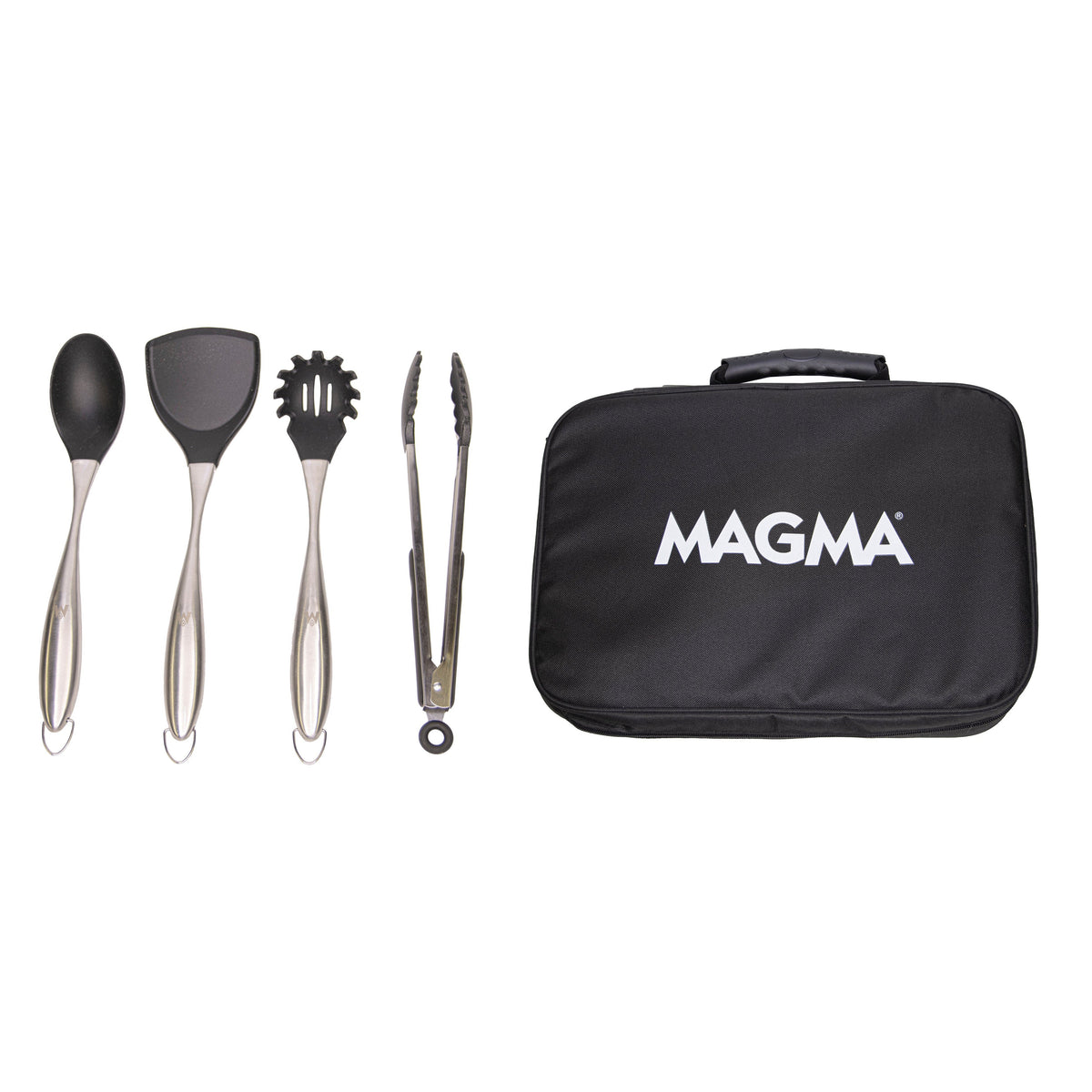 Magma 5 Piece Cooking Utensil Set CO10-232, Silicone and Stainless Steel with Storage Case