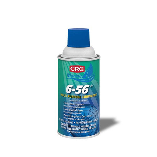 CRC 6-56 Multi Purpose Lube Spray, Marine Aerosol Lubricant, 9 oz