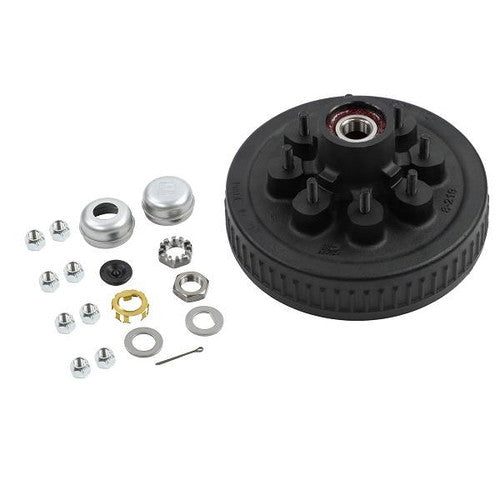 Dexter 008-219-9G Hub and Drum Kit, 7000 lb Capacity, 5/8 Inch Studs, EZ-Lube, 2.250 Inch