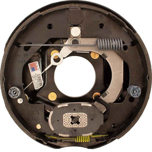 Dexter K23-479-00 RH Electric Nev-R-Adjust Trailer Brake Backing Plate, 10 x 2.25 Inch, New Style Flange