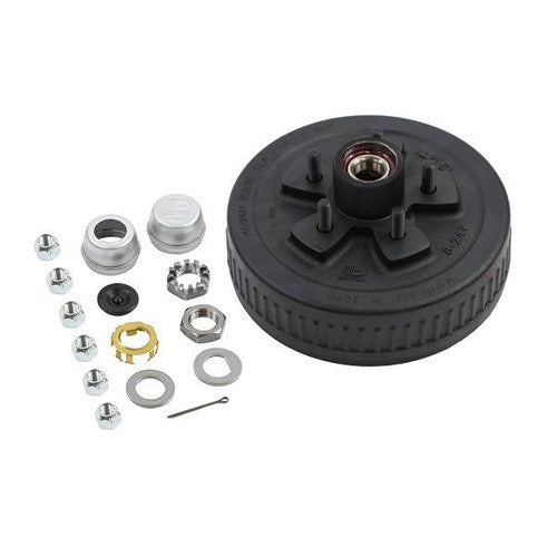 Dexter Hub-Drum Kit K08-247-1G, 3.5K Axle, 5-4.50 Bolt Circle, 1/2 Inch Studs, Pre-Greased