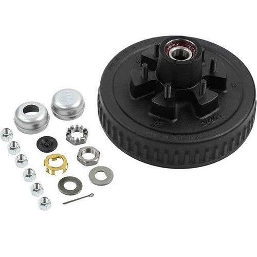 Dexter Hub-Drum Kit K08-201-2G, 12 x 2 Inch Drum, 6 on 5.50 Inch Bolt Circle, 5.2K-6K Axle, Pre-Greased