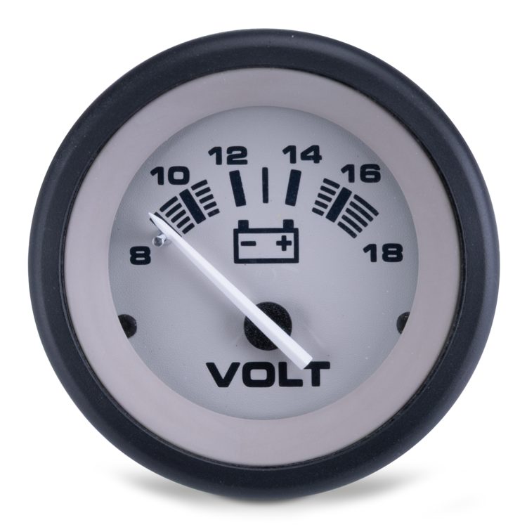 Sierra 61548P Driftwood 2 Inch Voltmeter, 8-18 Vdc