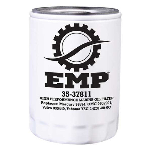 EMP Long Oil Filter for GM 153-454 CID Marine Engines - Replaces 16.81-06536