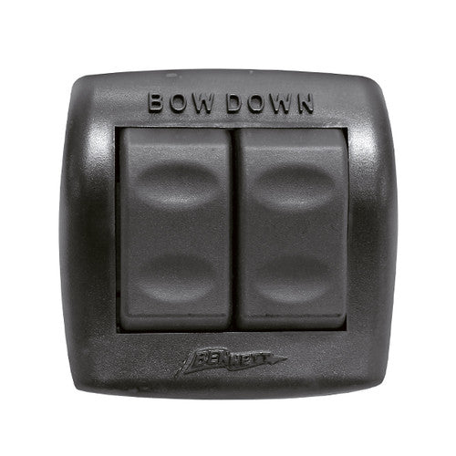 Bennett ES2000 Euro Style Hydraulic Trim Tab Rocker Switch, Black