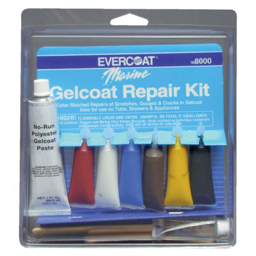Evercoat Gelcoat Repair Kit 108000, 1 oz Polyester Gel Coat Paste for Fiberglass Hull and Deck Repair