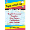 Fishing Hot Spots Taylorsville Lake Kentucky Fishing Map, L110